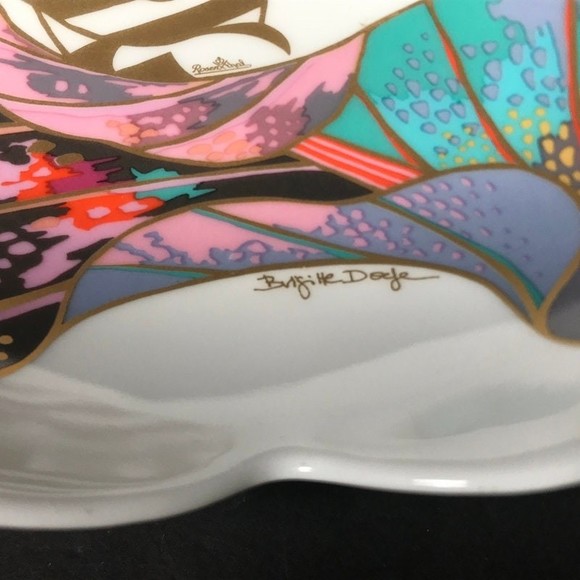 Rosenthal Ceramic bowl, Brigitte Doege Abstract dish German contemporary - Picture 7 of 10